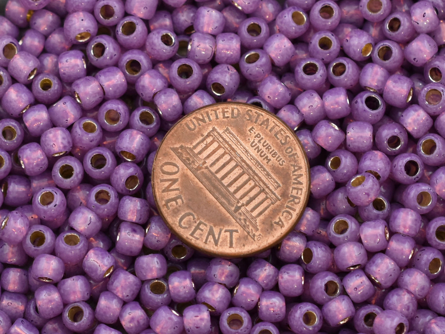 15G Silver Lined Amethyst Toho 6/0 Seed Beads - 6-PF2108