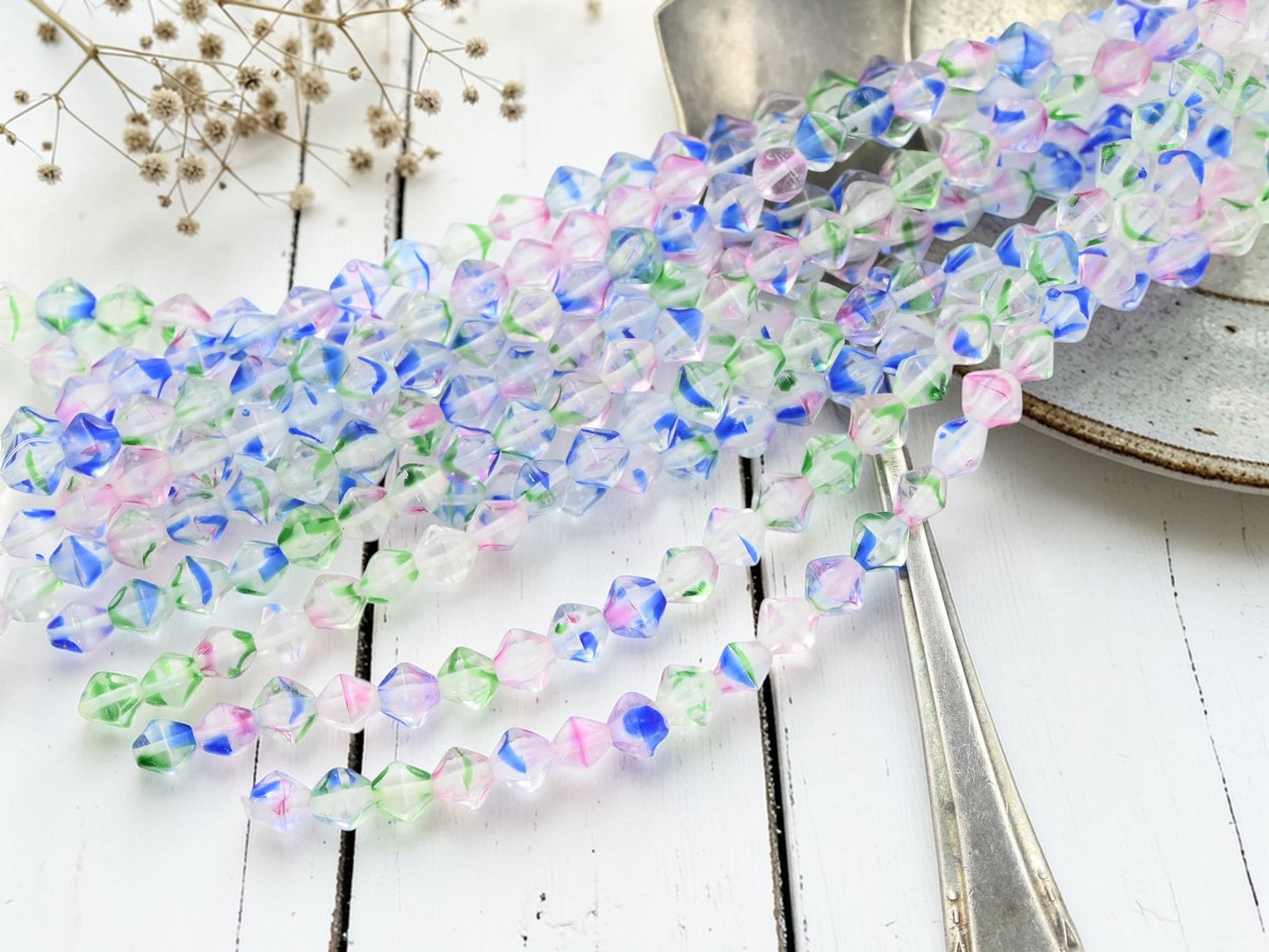 *25* 6mm Crystal Hurricane Lucerna Bicone Beads