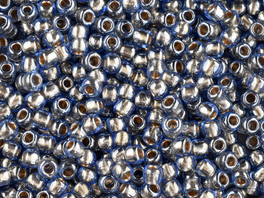 15G Gold Lined Montana Blue Toho 6/0 Seed Beads - 6-992