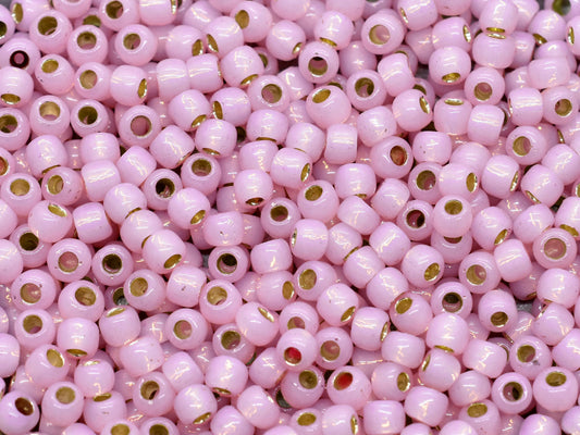 15G Silver Lined Rosaline Pink Toho 6/0 Seed Beads - 6-PF2105