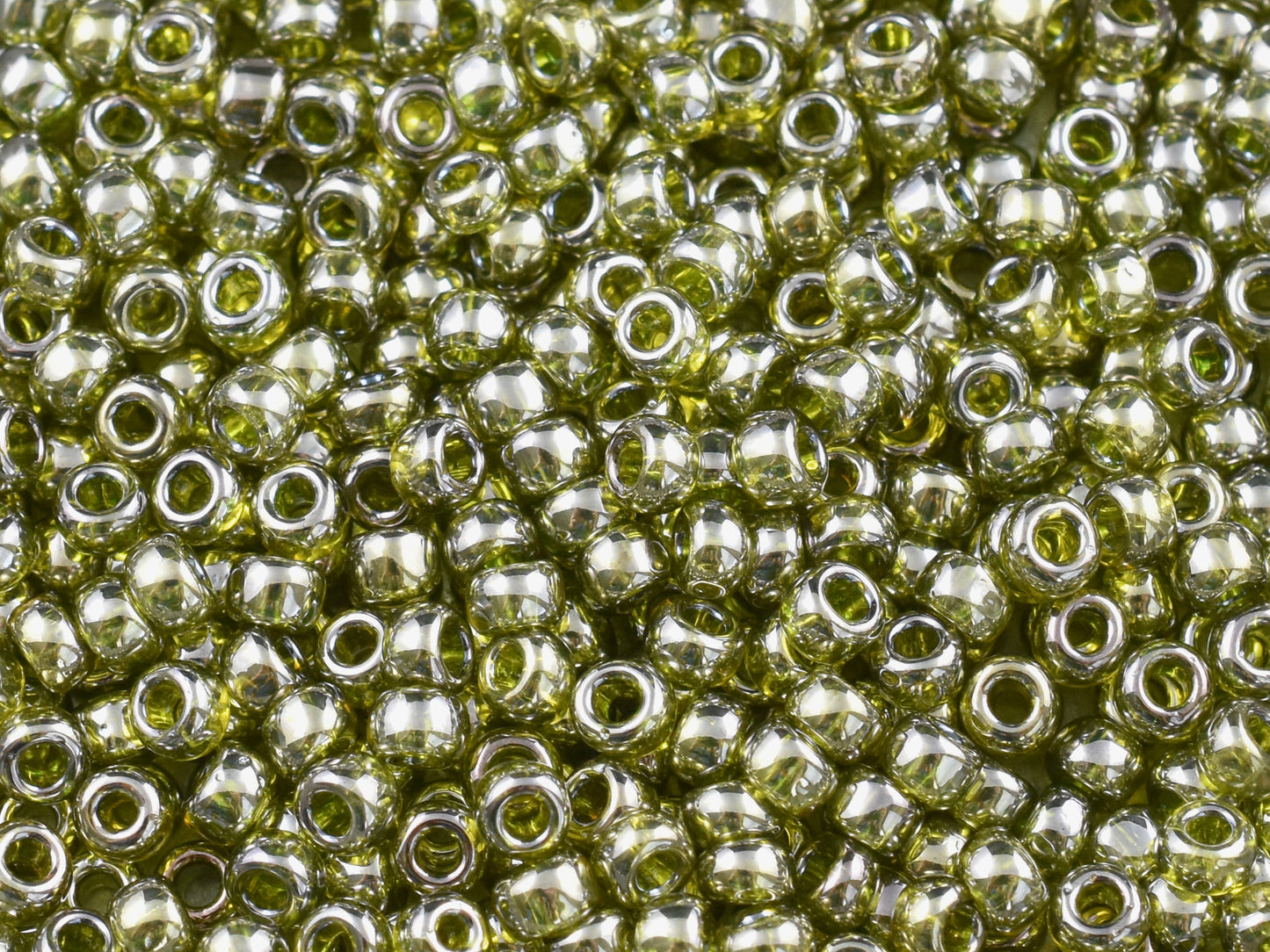 15G Gold Lustered Green Tea Toho 6/0 Seed Beads