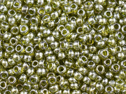15G Gold Lustered Green Tea Toho 6/0 Seed Beads