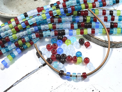 *39* 6mm Mixed Crow Beads