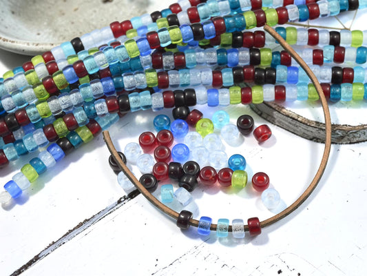 *39* 6mm Mixed Crow Beads
