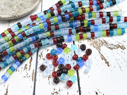 *39* 6mm Mixed Crow Beads